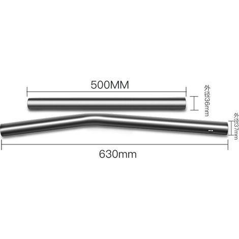 Vente de liquidation d'accessoires compatibles pour aspirateurs industriels Geno : tube en deux sections en acier inoxydable 502S, poignée manuelle et tube de raccordement. (1/4)