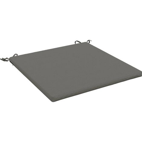 Coussins de siège SOEST 100 % polyester Gris 70 x 70 x 3 cm vidaXL