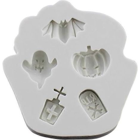 Moule à gâteau d'Halloween en silicone, lot de 3, pour la décoration sur le thème d'Halloween (1/5)