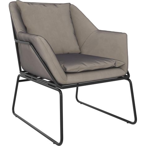 AveryFauteuils en velours gris (1/5)