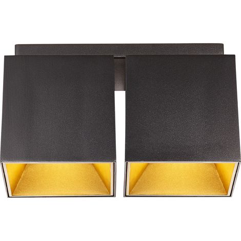 Spoterie ETHAN 2-Spot Aluminium Matt noir, H.11.99 - IP20 - GU10 /Nordlux Intérieur (1/5)