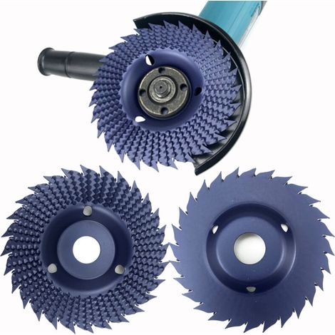 Disco de alambre metálico multiusos de 125 mm para amoladora angular: para lijar, pulir y decapar (azul).