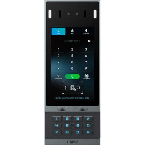 Fanvil i67 sistema de intercomunicación de video 2 MP 17,8 cm (7") Negro, Gris