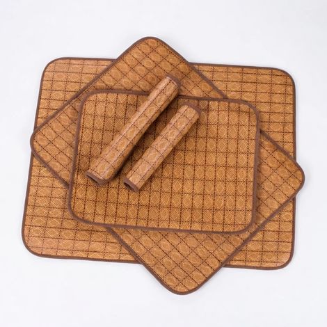Tapis en rotin rafraîchissant destinés à animaux modèle 2