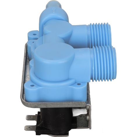 Blaues Doppelkopf-Wassereinlassventil aus PP, Ersatz für 205613 WP358276, 110–120 V (1/5)