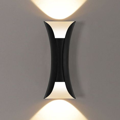 10W Creative Modern Wall Lamp LED Wall Light Wall Lamp Waterproof IP65 Aluminum LED Wall Washer Indoor Outdoor Black (1/5)