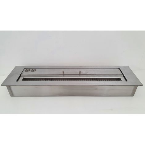 Quemador empotrado de doble capa de 6,0 L con fibra de seguridad y apagafuegos – para chimenea de bioetanol – Tecno Air System (1/2)