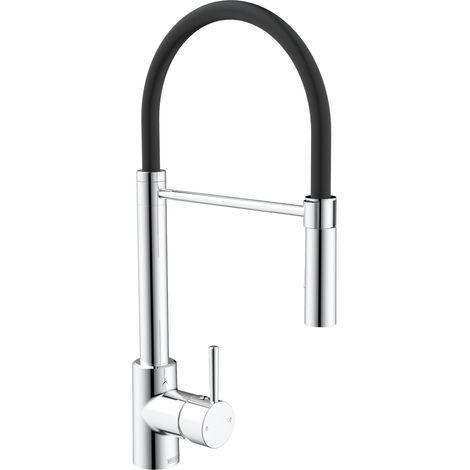 Bristan Silhouette Professional Kitchen Sink Mixer Tap with Pull-Down Hose - Chrome