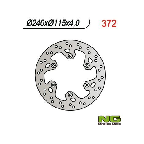 Disco de freno trasero NG para Yamaha YZ/250 YZF 250/426 98-01 240 mm