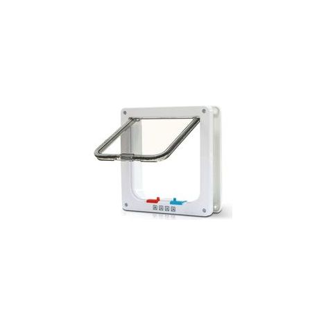 Chatière à 4 Positions Chatière pour Chat avec Tunnel Cache Découpe Chatière Chien Porte de Chat avec Serrure Chatières pour Petit Animaux Cat Mate Verrouillable Facile à Installer (1/5)