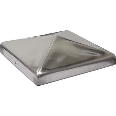 Chapeau de poteau acier inoxydable pour poteaux 14,5 x 14,5 cm -