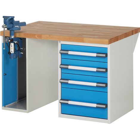 eurokraft pro, Établi avec armoire à étau, système modulaire