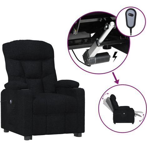 Maison Exclusive - Relaxsessel Elektrisch Schwarz Stoff