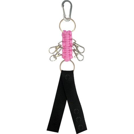 Porte-pompons en plastique, porte-pompons de pom-pom girl pour sacs à dos, accessoires de pom-pom girl, porte-pompons pour le sport, rose et noir (1/5)