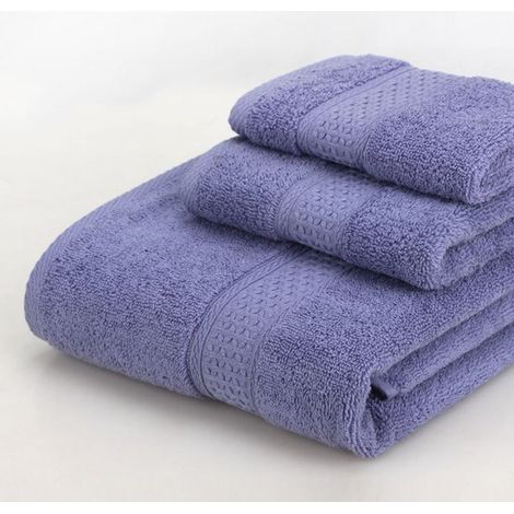 Handtuchset (2 quadratische Handtücher + 2 normale Handtücher + 2 Badetücher) 100 % Baumwolle Geschenkidee für Erwachsene Besonders saugfähig, fü (1/5)