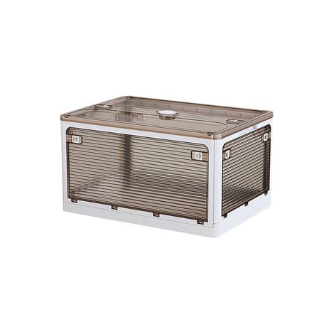 Caja de almacenamiento plegable multifuncional - Blanco 60x42x33 cm