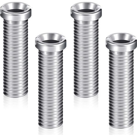 Lot de 4 vis de panier d'évier 45 mm – Acier inoxydable – Fixation pour lavabo – Compatible avec céramique (1/5)