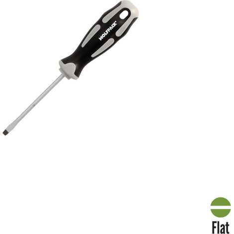 Cacciavite piatto stampato in acciaio S2 - 0,8 x Ø 4,0 x 75 mm (1/5)