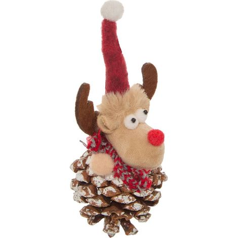 Sospensione in pino 4ass 6x6x11cm pn - Feeric lights & christmas (1/5)