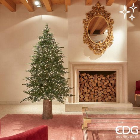 EDG Enzo De Gasperi Albero di Natale Pino Spark H 180 Cm D 125 Cm 5.060 Led Verde (1/5)