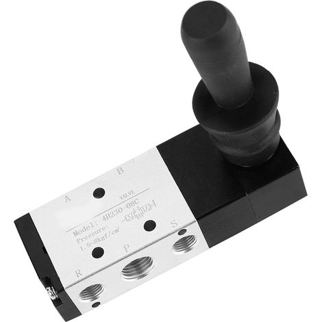 Distributeur pneumatique manuel 5 voies 3 positions à levier, 00.8MPa (4H230-08) (1/5)