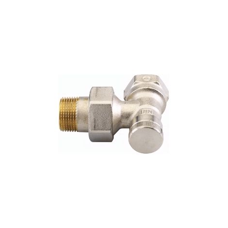 Danfoss Raccord de retour RLV 15 R 1/2, Équerre, nickelé, 003L0143 (1/2)