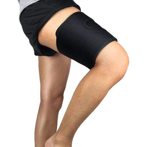 Orthèse de cuisse de sport, support ajustable, manchon de compression pour soulager la douleur chez les hommes et les femmes (1/5)