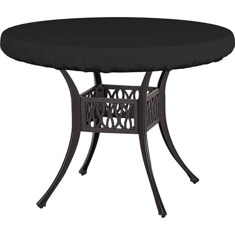 [NEVER USED] Outdoor Protective Cover for Coffee Table Small Coffee Table Cover Garden Furniture Cover for Small Round Table Top Bistro Table Cover Anti UV 210D Oxford Fabric Ø92x10cm (1/4)