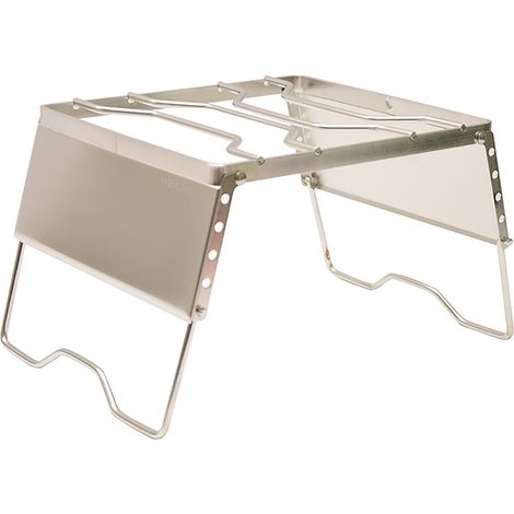 Grill de Camp Pliable en Acier Inoxydable Anti-Rouille, Hauteur Réglable et Support 20kg pour Barbecue Extérieur (1/5)
