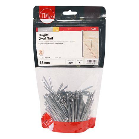TIMCO Oval Nails Bright - 65mm