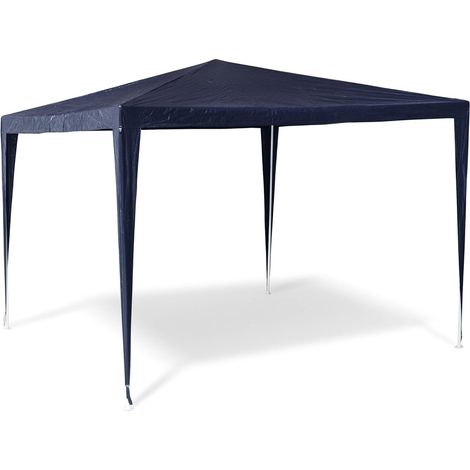 Gazebo Giardino 3x3mt Metallo Telo Impermeabile Verde Terrazzo Stand Fiera Blu (1/5)