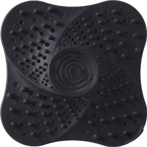 Bonde de Douche Anti-Blocage pour Salle de Bain avec Ventouse (Noir) (1/4)