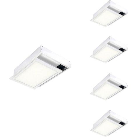 Kit Saillie BLANC pour Panneau LED 60x30 Slim - Pack de 5 - SILAMP