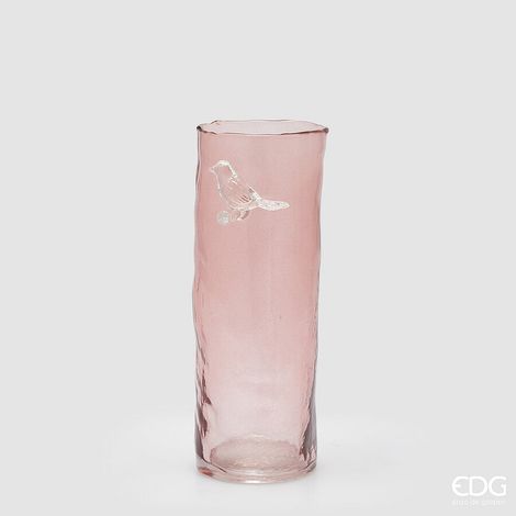 EDG Enzo De Gasperi Vaso Trespolo Cilindro H 27 Cm D 10 Cm Dark Pink (1/3)