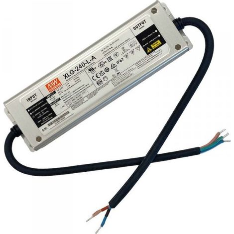 MW MEAN WELL XLG-240-L-A Led Driver Corrente Costante 700mA 178-342V 240W IP67 Input 220V e 110V
