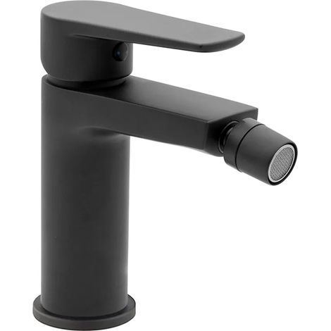 Miscelatore bidet nero opaco in ottone con piletta inclusa Erika (1/2)