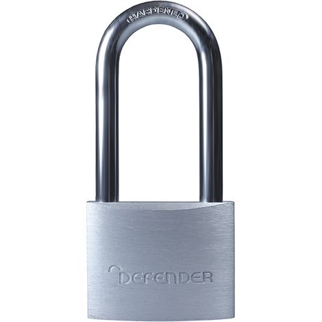 DEFENDER DFAL4/2.5 KA1 Aluminium Padlock Keyed Alike Long Shackle 40mm DEFDFAL4LKA