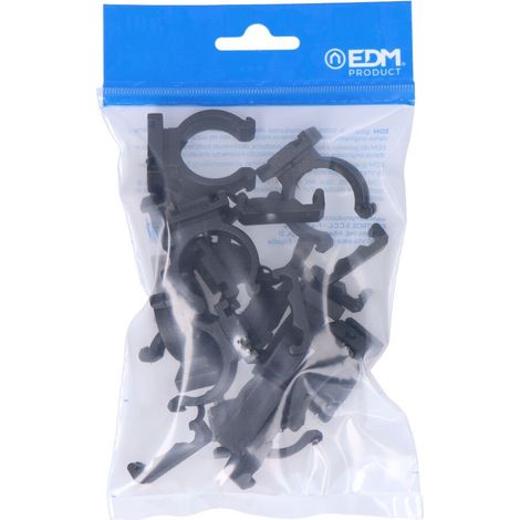 Confezione da 10 morsetti per elettroerosione M-25 in nylon nero per Ferroplast