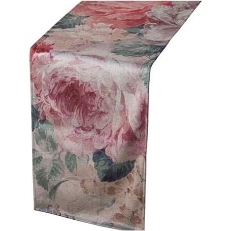 Camino de mesa - Alexandra House Living - Terciopelo Floral - 180 x 30 cm - Multicolor - Interior