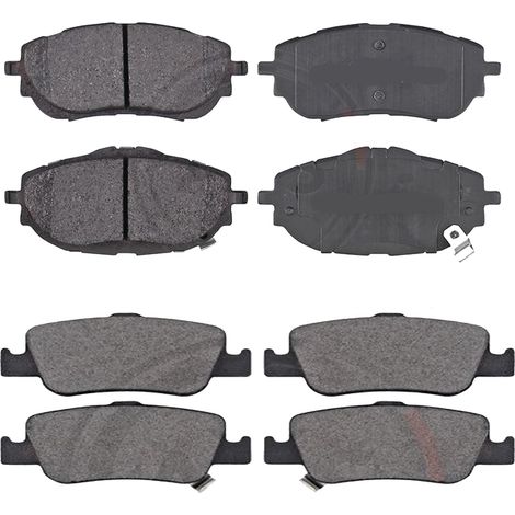 KIT PASTIGLIE FRENO ANTERIORI E POSTERIORI compatibile con TOYOTA COROLLA TRE VOLUMI (E15) / PASTIGLIE FRENANTI AUTO OEM P 83 079  P 83 082,P 83 083  P 83 080 / SOSTITUZIONE DIRETTA / BASSA POLVERE / 
