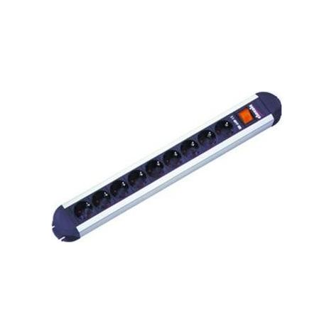 Bachmann 330.070 Steckdosenleiste mit Schalter Schwarz, Aluminium Schutzkontakt 1 St. (1/5)