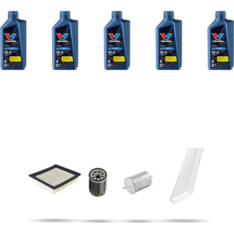 Kit tagliando 4 FILTRI e 5L OLIO compatibile con Seat Alhambra (7V) 1.8 20V Turbo 110kw dal 1998 al 2010 (1/5)