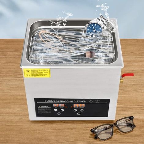 10L Stainless Steel Digital Ultrasonic Cleaner Ultrasonic Cleaning Machine 40KHz (1/5)