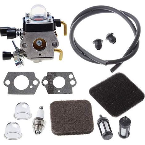 Ensemble de carburateur Stihl FC72 FS72 FS74 FS76 stil - Avec filtre à air tuyau d'huile (1/4)