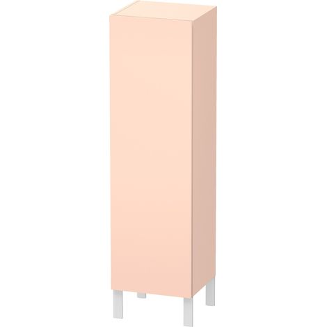 Armadio Duravit L-Cube semi-alto larghezza 400 mm, profondità 363 mm, 1 anta, cerniera a destra, colorazione: Albicocca Perla di seta opaco laccato opaco - LC1178R2020 (1/5)