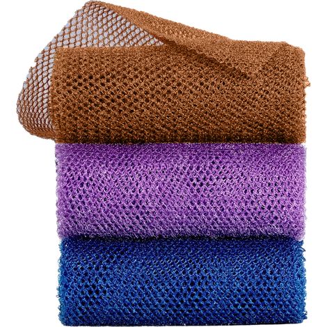 Gant De Bain En Maille - Exfoliant Corps Long 30 X 80 Cm - Pour Douche Et Soins Corporels - Lot De 1 (1/5)