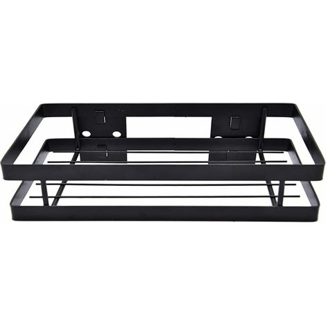 Porte-épices en fer forgé avec boucle de suspension pour la cuisine, bouteilles, confitures, 1 pièce, noir, 35 cm (1/5)