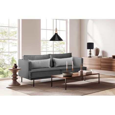 KONSIMO GANZO Sofa 3-Personen, Dunkelgrau