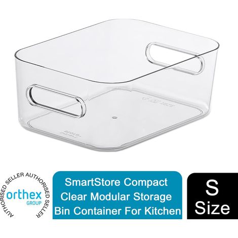 SmartStore Compact Clear Modular Storage Bin Container For Kitchen, S (1/5)