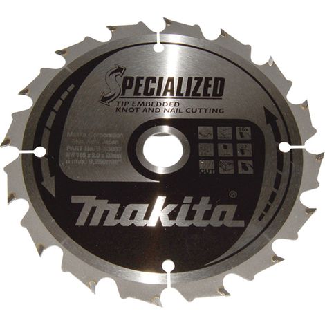 B-33037 Disco sega circolare, Specialized T.C.T, 165 x 20 mm, 16 D